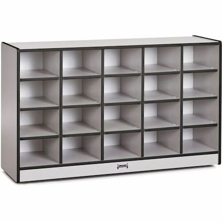 Jonti-Craft CUBBIE, 20 TRAY, NO BINS, BK JNT0420JCWW180